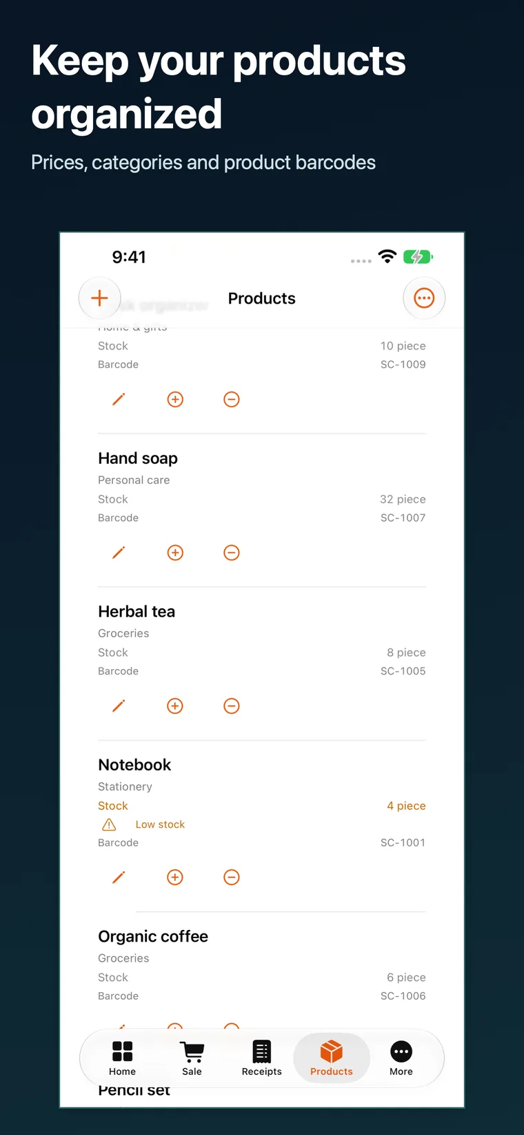 Codekenz Sales — POS & Inventory — screen 3